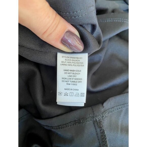 𝅺ALL In Favor Floral Mini Dress Sz XSmall Back Cut Out Long Sleeve - Picture 8 of 8